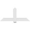 Ekena Millwork Eugene Architectural Grade PVC Gable Bracket, 60"W x 27 1/2"H x 4"D x 6"F, 11/12 Pitch GBP060X28X0406EUG00 - alternate 4